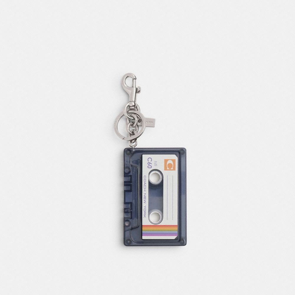 Coach Large Cassette Bag Charm In Multi