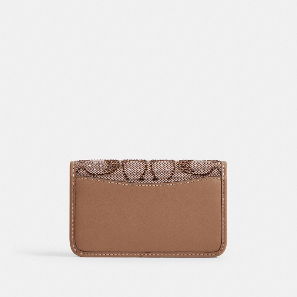 Coach Essential Slim Card Case In Crystal Signature Jacquard — фото 2