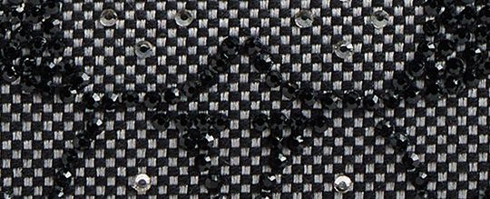 COACH&reg;,Essential Slim Card Case In Crystal Signature Jacquard,Leather,Recycled Polyester,Cotton,Bi Fold,Piping,Logo,Casual,Black