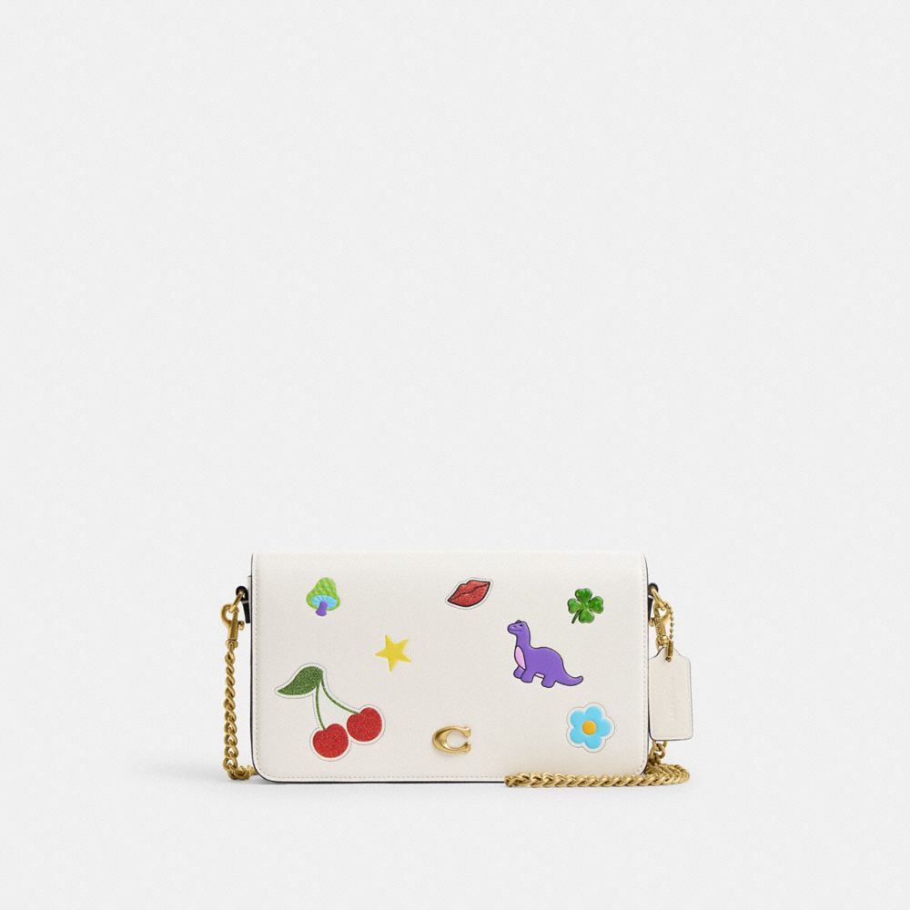 Coach Mila Crossbody Bag With Sticker Print In Multi