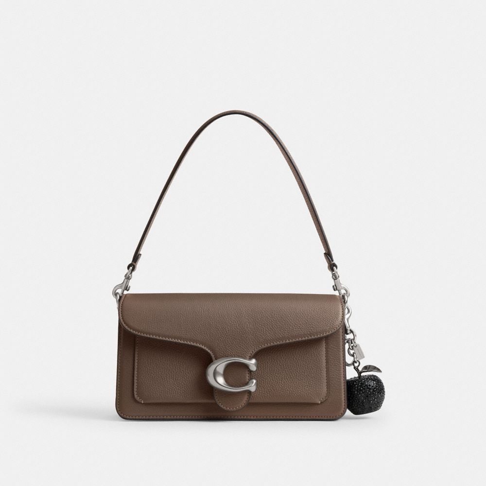 Coach Small Crystal Apple Bag Charm In Multi