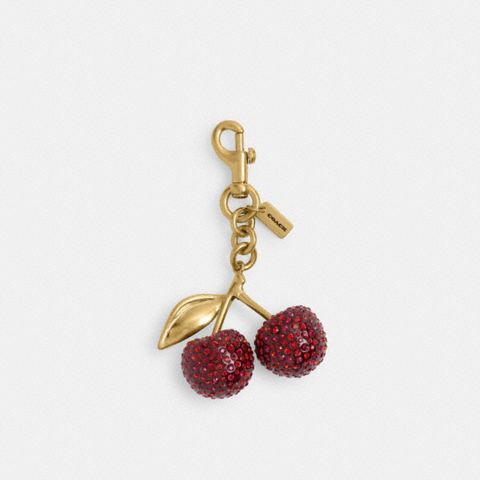 Женские брелоки Coach Crystal Cherry Bag Charm
