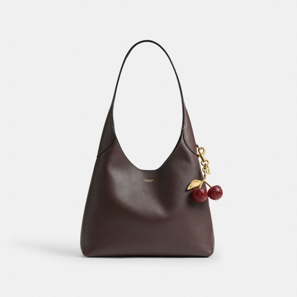 Coach Small Crystal Cherry Bag Charm In Multi