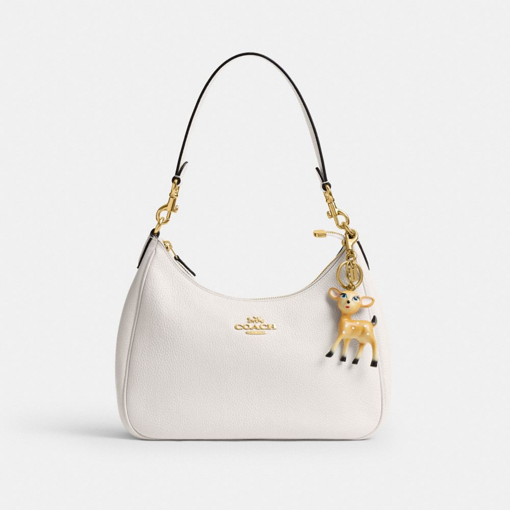 Coach Small Deer Bag Charm In Brown