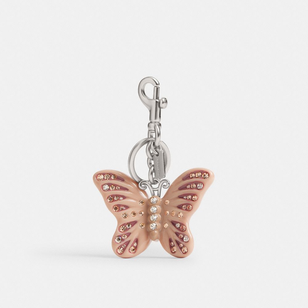 Coach Small Butterfly Bag Charm In Multi