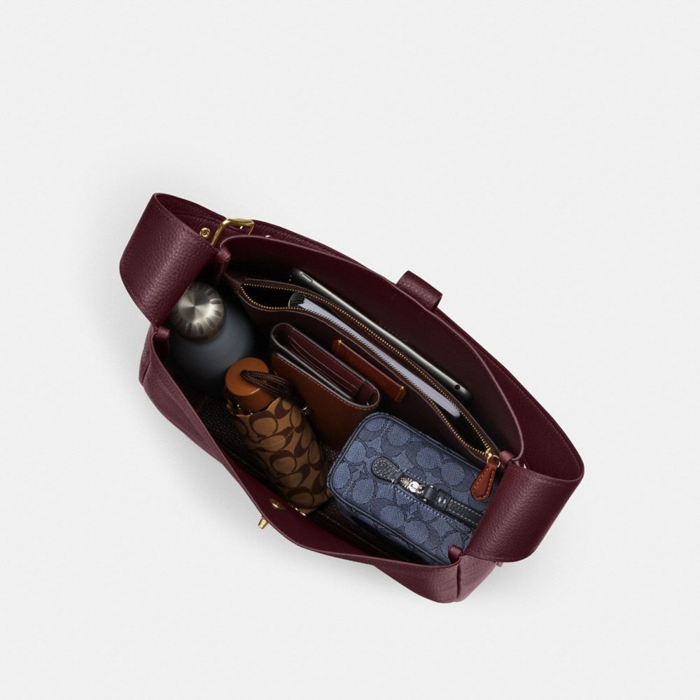 COACH®,Hadley Large Shoulder Bag,,Inside View,Top View