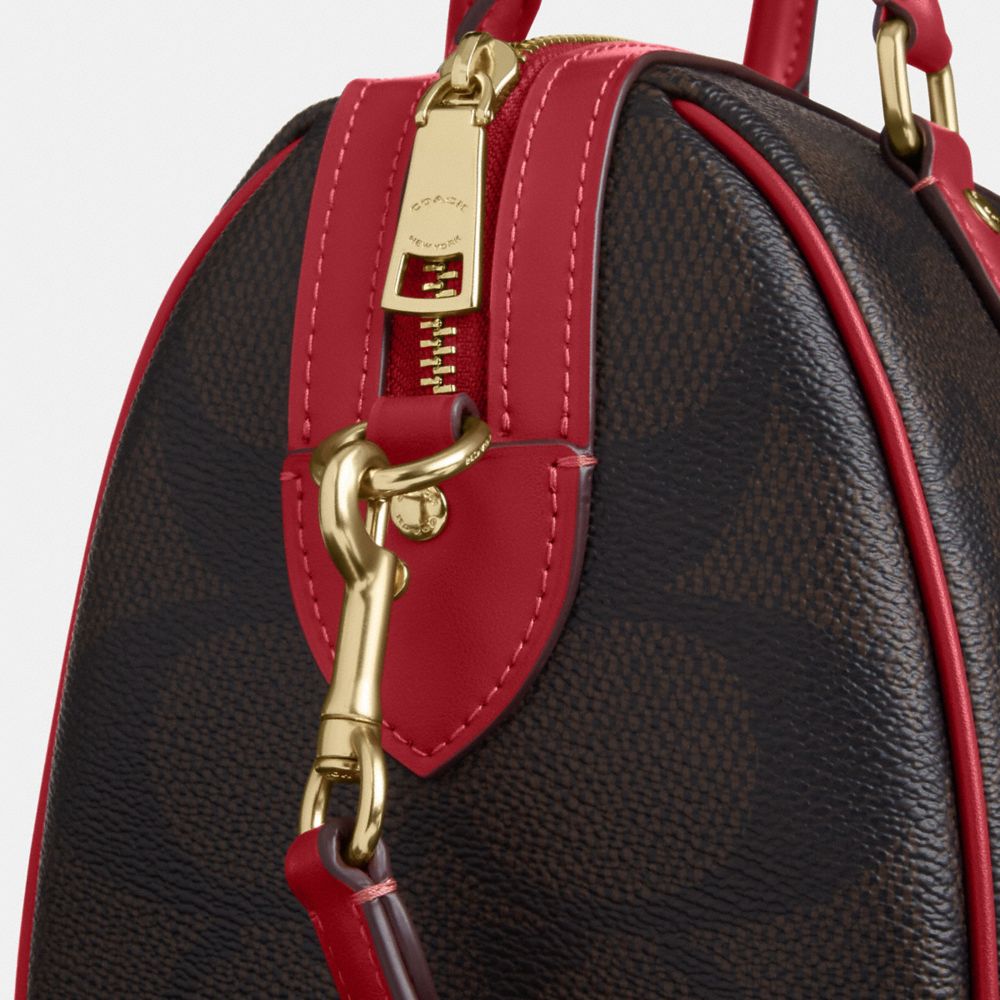 COACH®,Rowan Satchel Bag In Maxi Signature Canvas,,Closer View