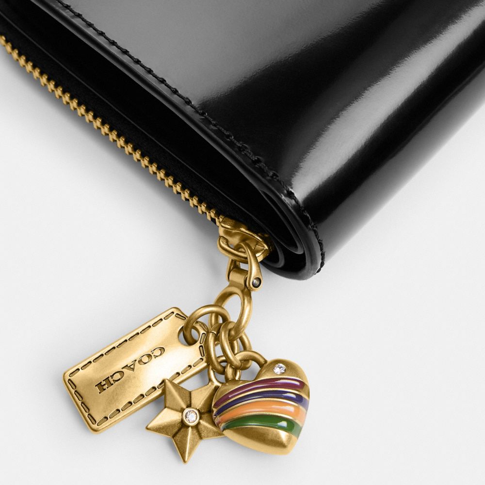 Coach Essential Billfold Wallet With Charms In Multi