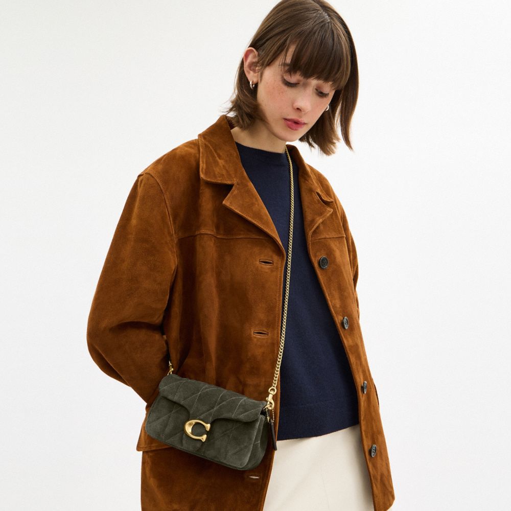 Coach Tabby Chain Crossbody Bag 19 With Quilting