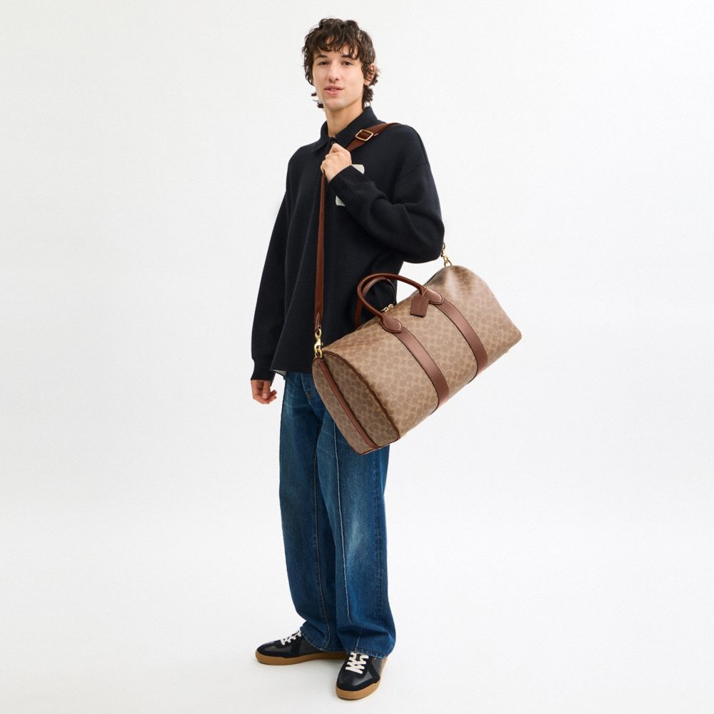 Coach Compass Bag 50 In Signature Canvas In Multi