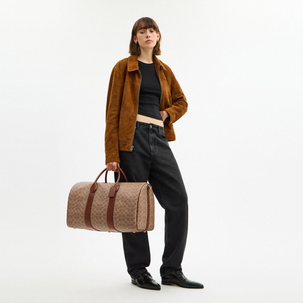 Coach Compass Bag 50 In Signature Canvas In Multi