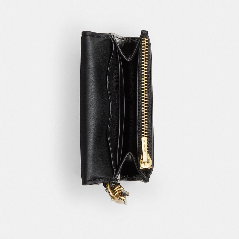 Coach Essential Flap Card Case With Charms In Multi