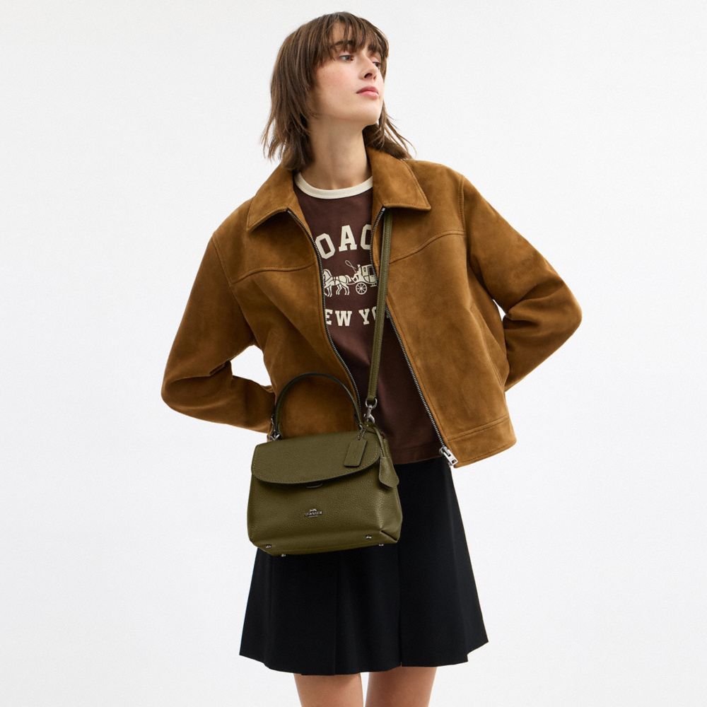 COACH®,Emory Top Handle Bag,Olive