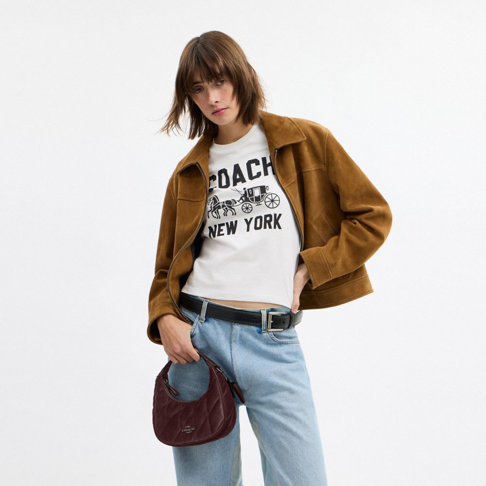 COACH®,Bronze Industriel/Bourgogne,Detail View