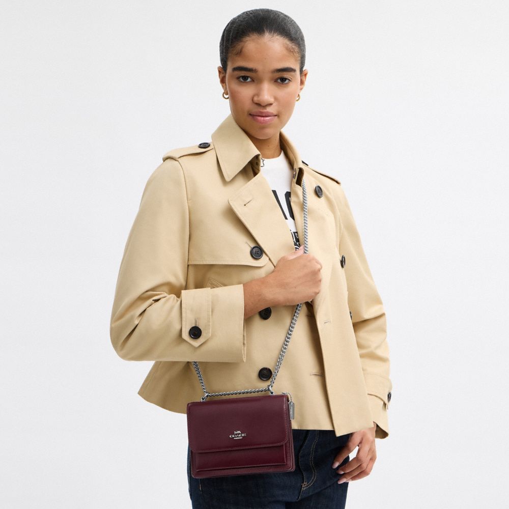 COACH®,Mini Klare Crossbody Bag,Maroon