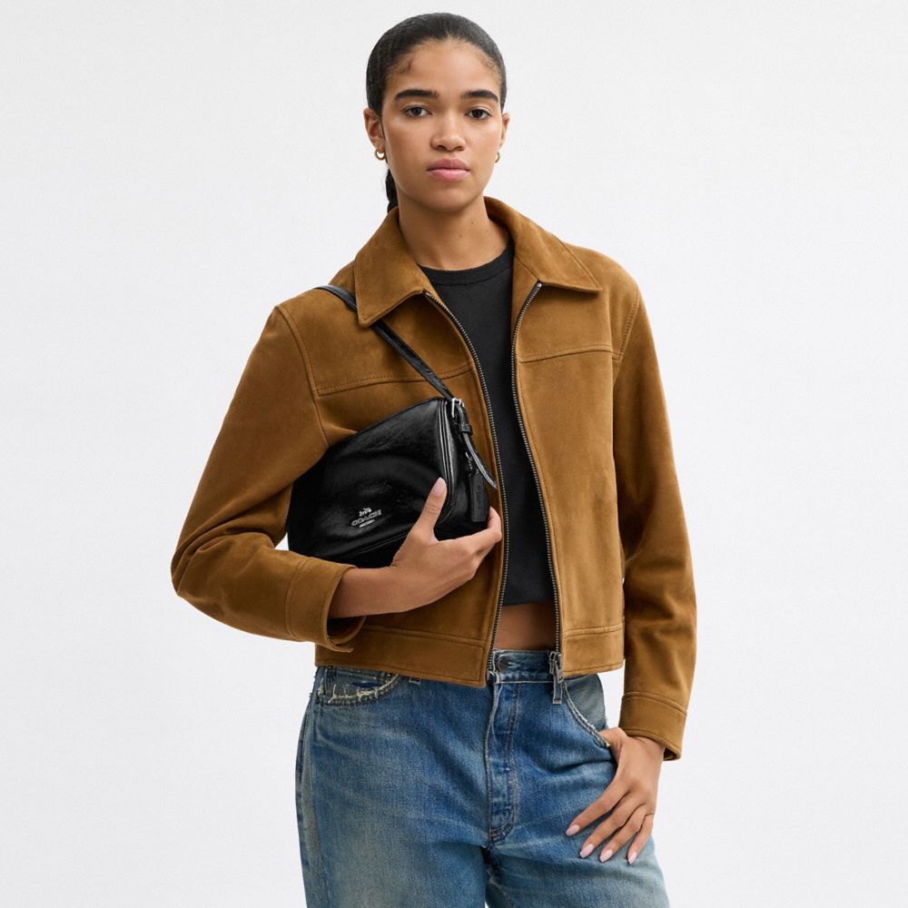 COACH®,Kailey Shoulder Bag,Black,Detail View