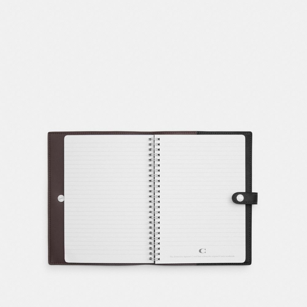 COACH®,Notebook With Butterfly Print,,Inside View,Top View