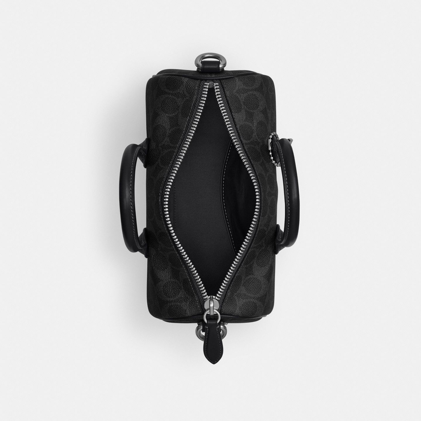 Мужская сумка Coach Compass Bag 25 In Signature Canvas, цвет: Чёрный — фото 4
