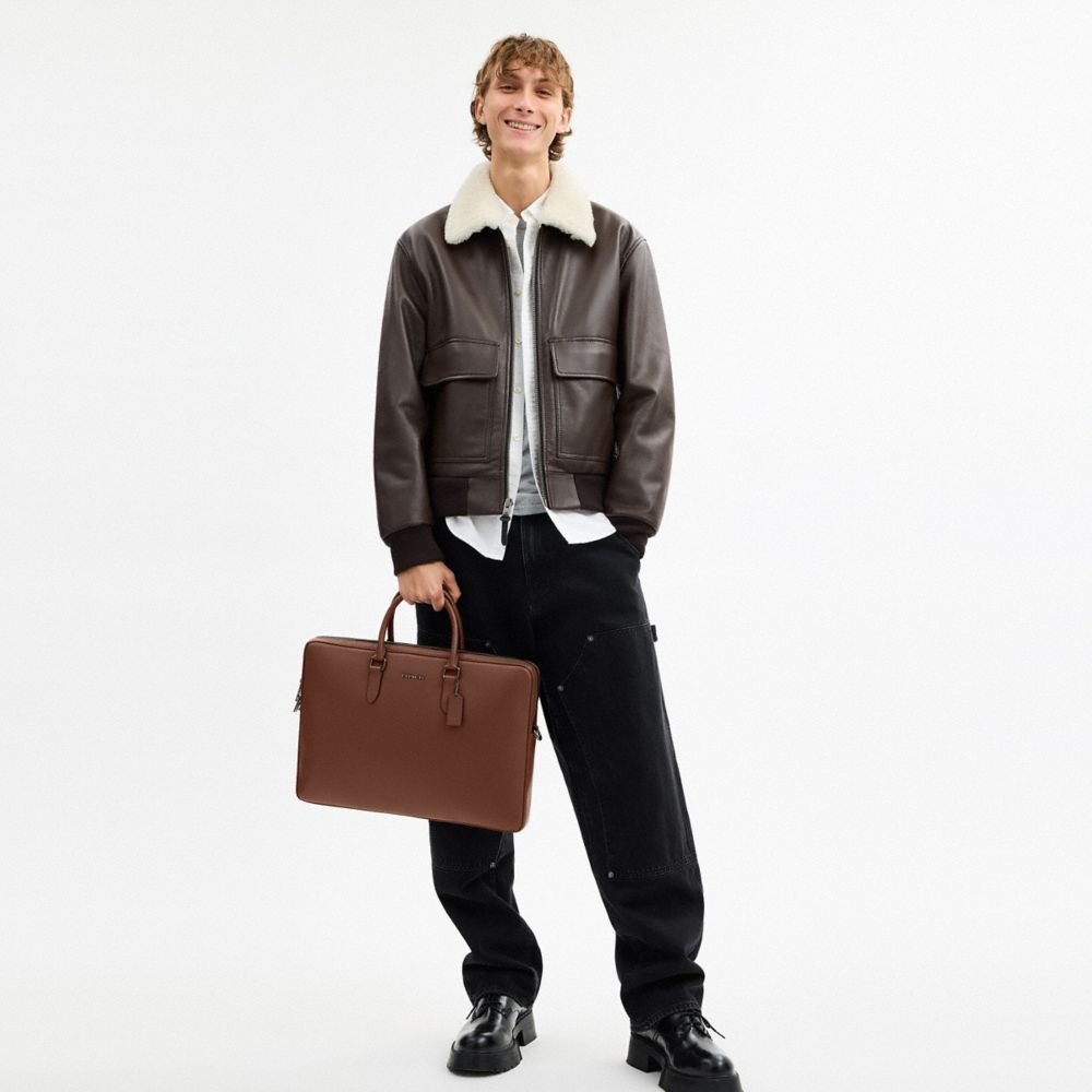 COACH®,Bronze Industriel/Selle,Detail View