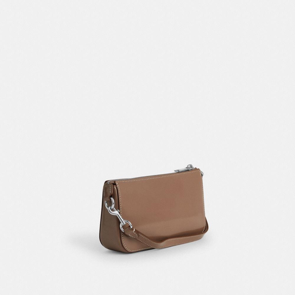 COACH®,Nolita 19,Brown,Angle View