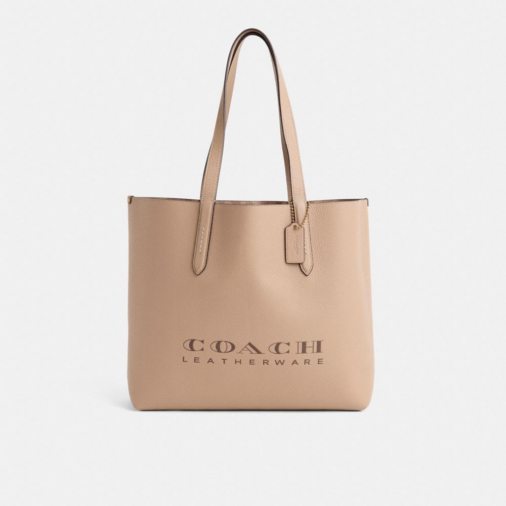 COACH®,Restored Highline Tote With Signature Canvas Interior,,Front View