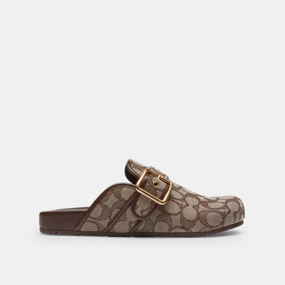 Coach Archival Buckle Clog In Signature Jacquard — фото 2