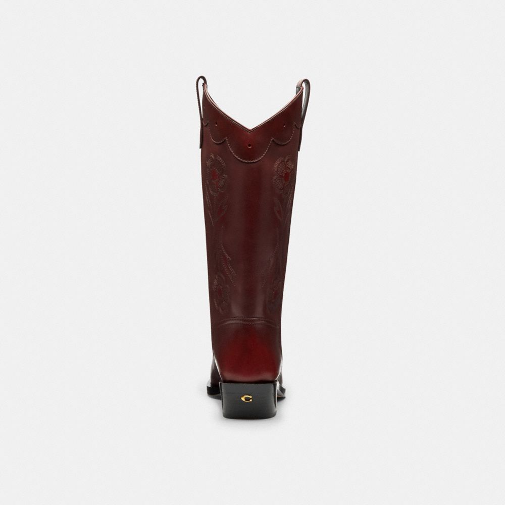 COACH®,Aria Cowboy Boot In Loved Leather,,Alternate View