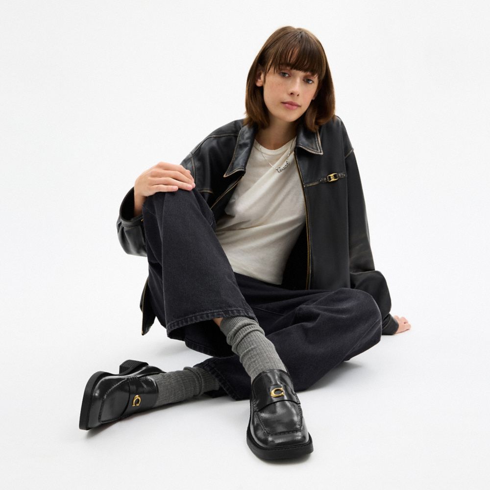 Coach Penny Loafer In Black