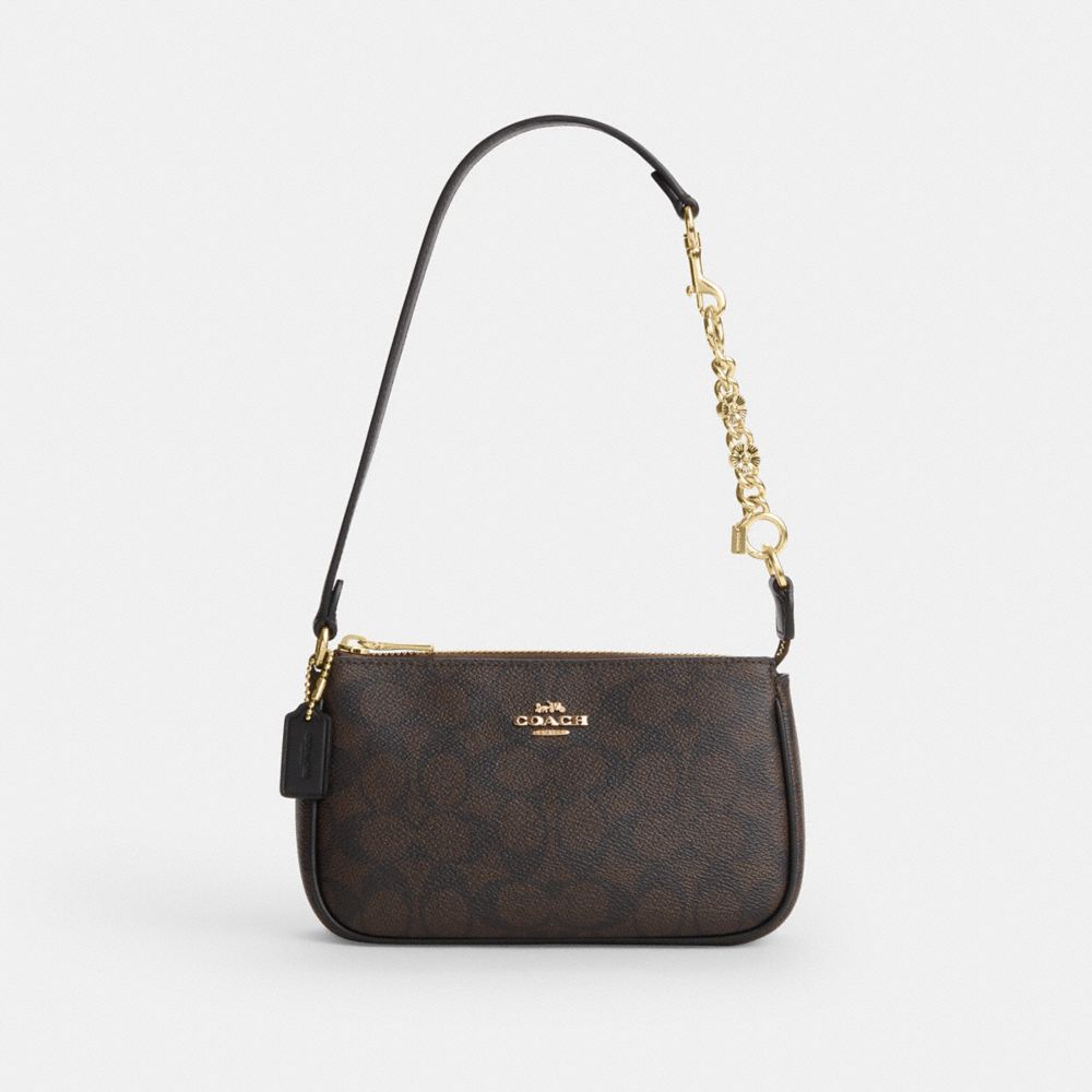 COACH®,Tea Rose Strap Extender,Black,Multi Color,Angle View