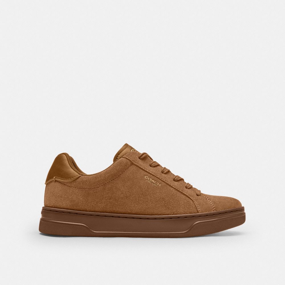 Coach High Line Sneaker In Brown