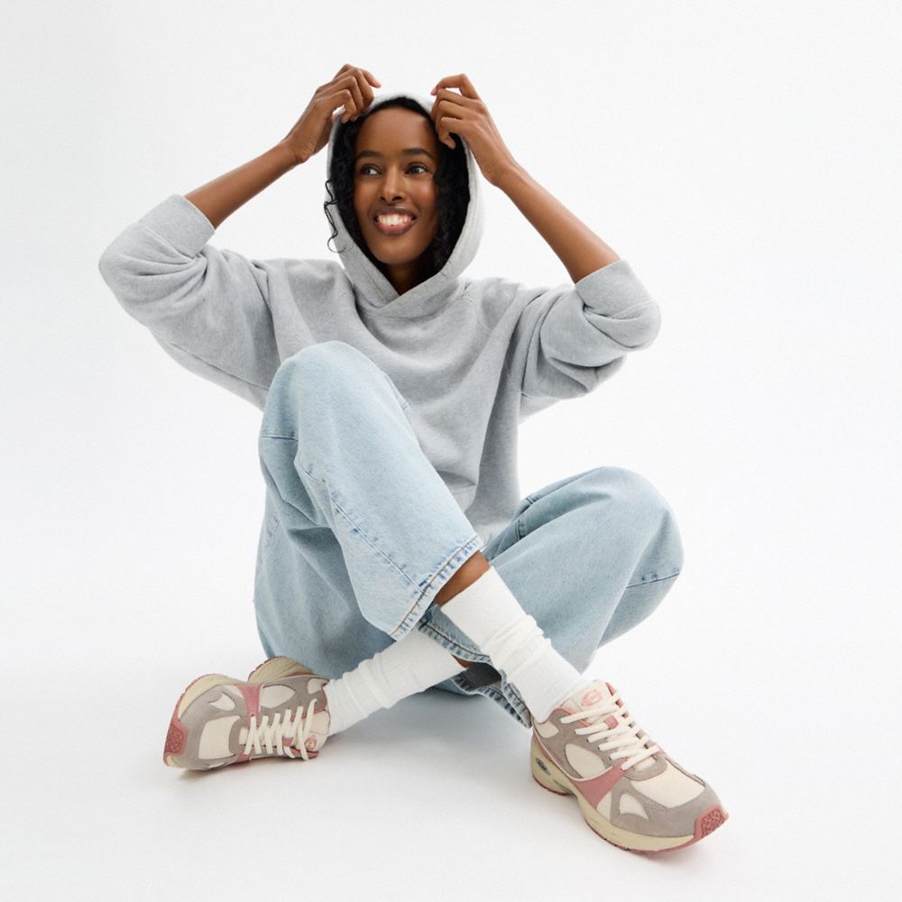 COACH®,Sport Sneaker,Rubber,Mesh,Suede,Leather,Lining Mesh,Activewear,Low Top,Fabric,Color Block,Pull Tab,Cushioned,Tracti...,Multi Color,Detail View