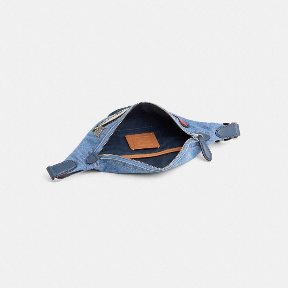 COACH®,Upcrafted Charter Belt Bag 7,,Inside View,Top View