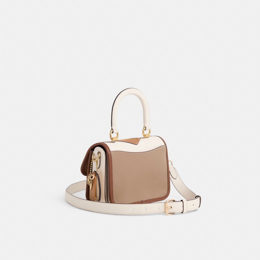 COACH®,Upcrafted Rogue Top Handle Bag,,Angle View