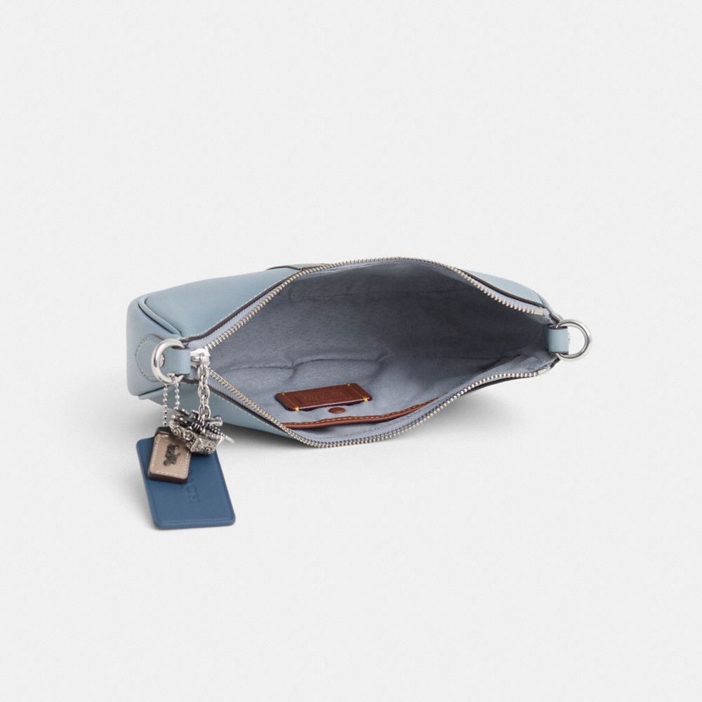 COACH®,Upcrafted Mira Shoulder Bag,Blue,Inside View,Top View