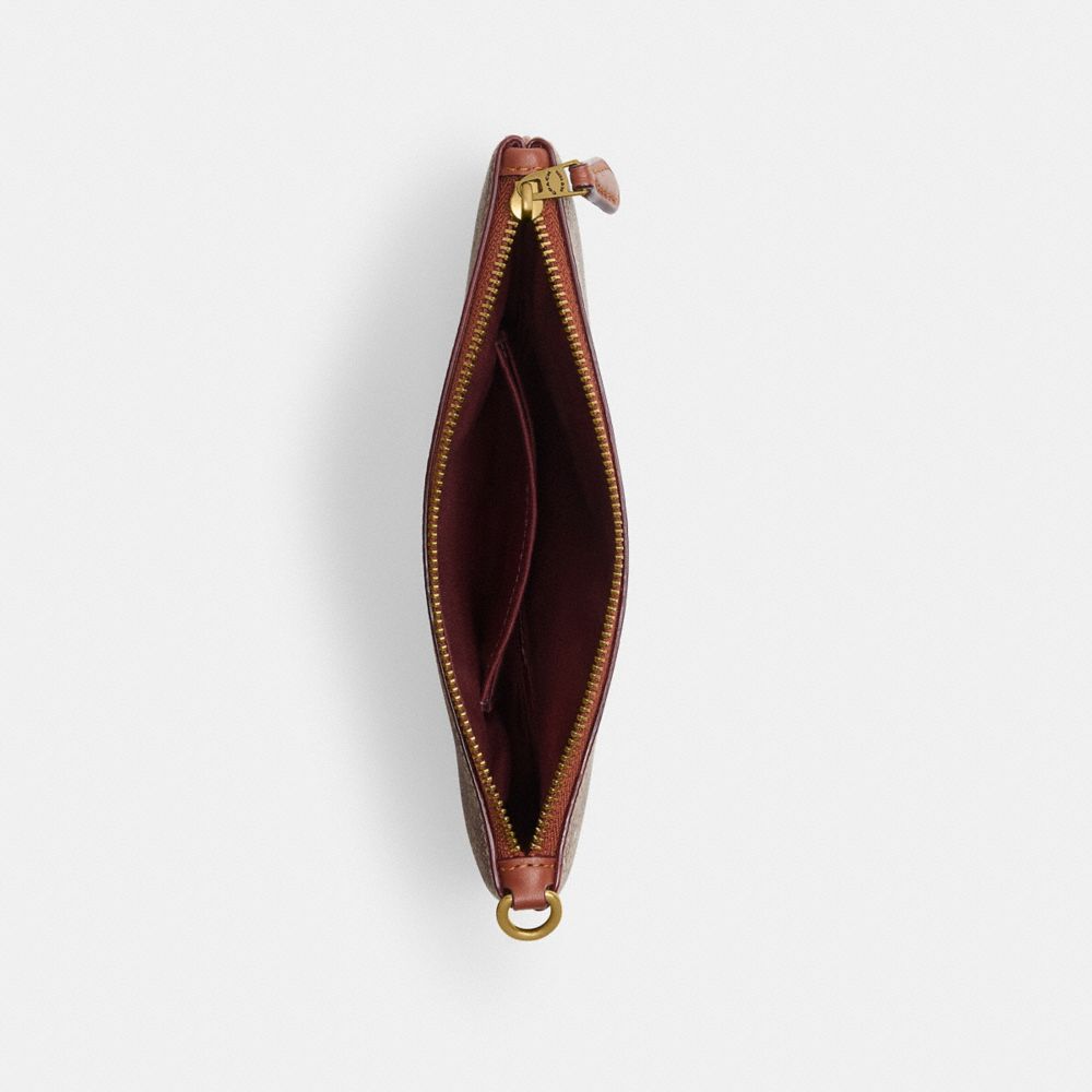 Coach Essential Small Wristlet In Signature Canvas With Holiday Gifts