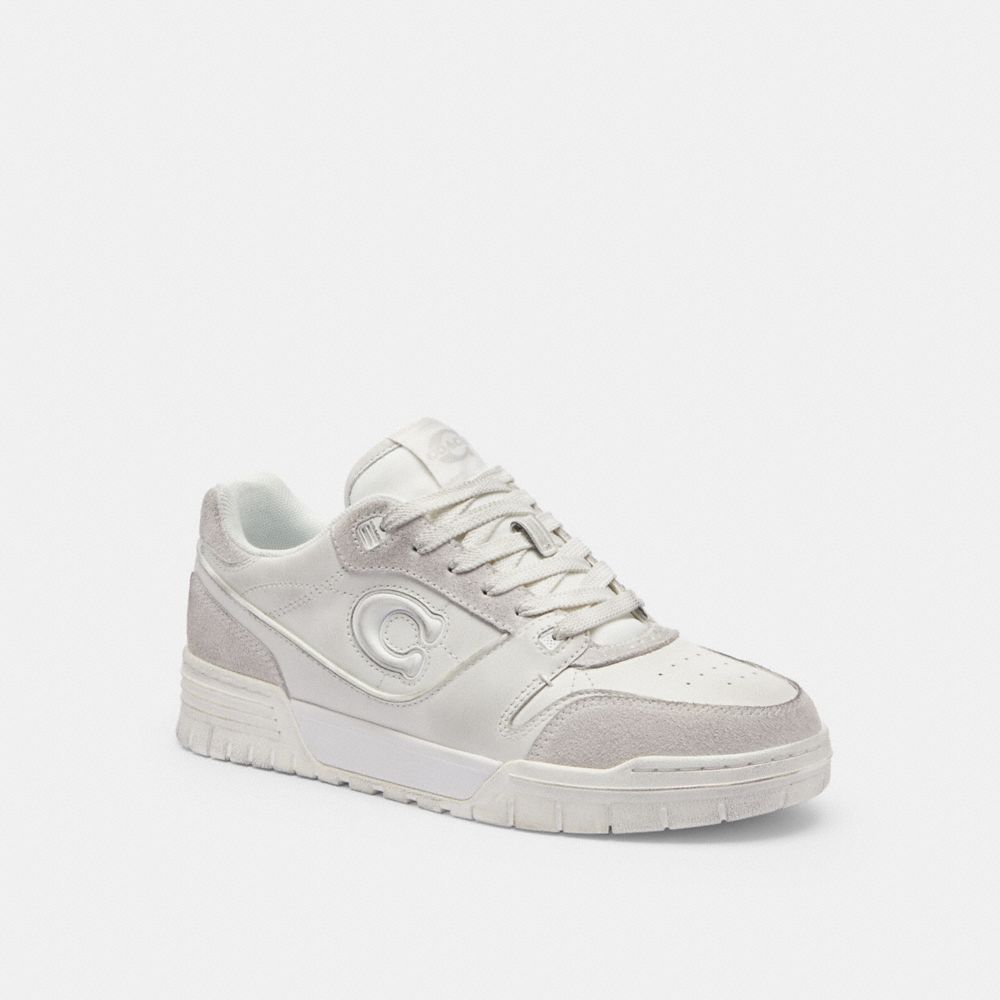 Coach Soho Sneaker In Distressed Leather In White