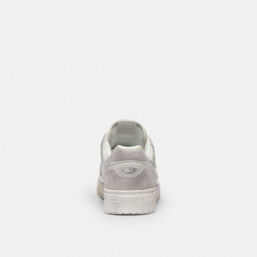 Coach Soho Sneaker In Distressed Leather In White