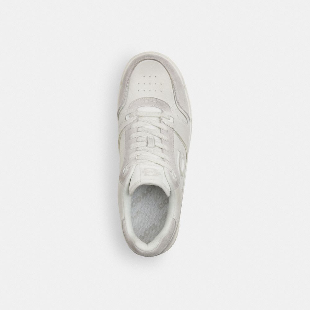 Coach Soho Sneaker In Distressed Leather In White