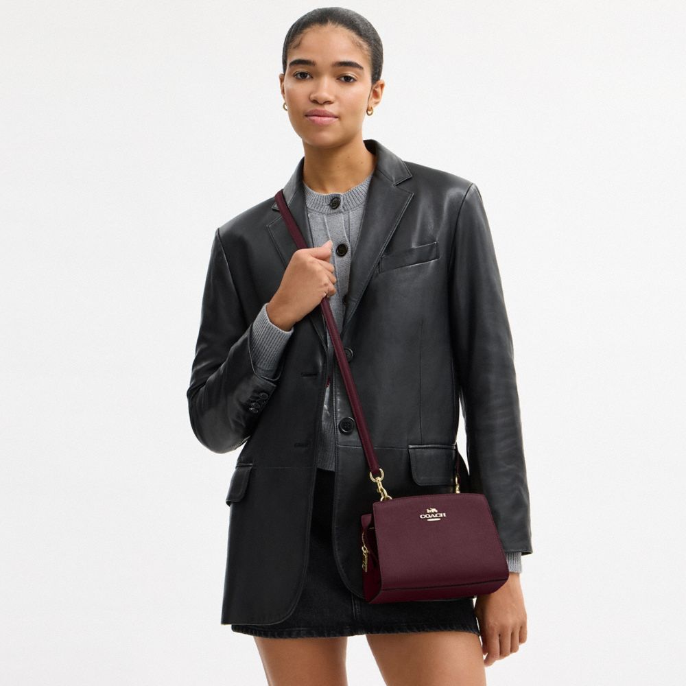 COACH®,Gia Crossbody Bag,Maroon