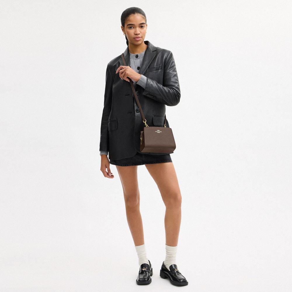 COACH®,Gia Crossbody Bag,Brown