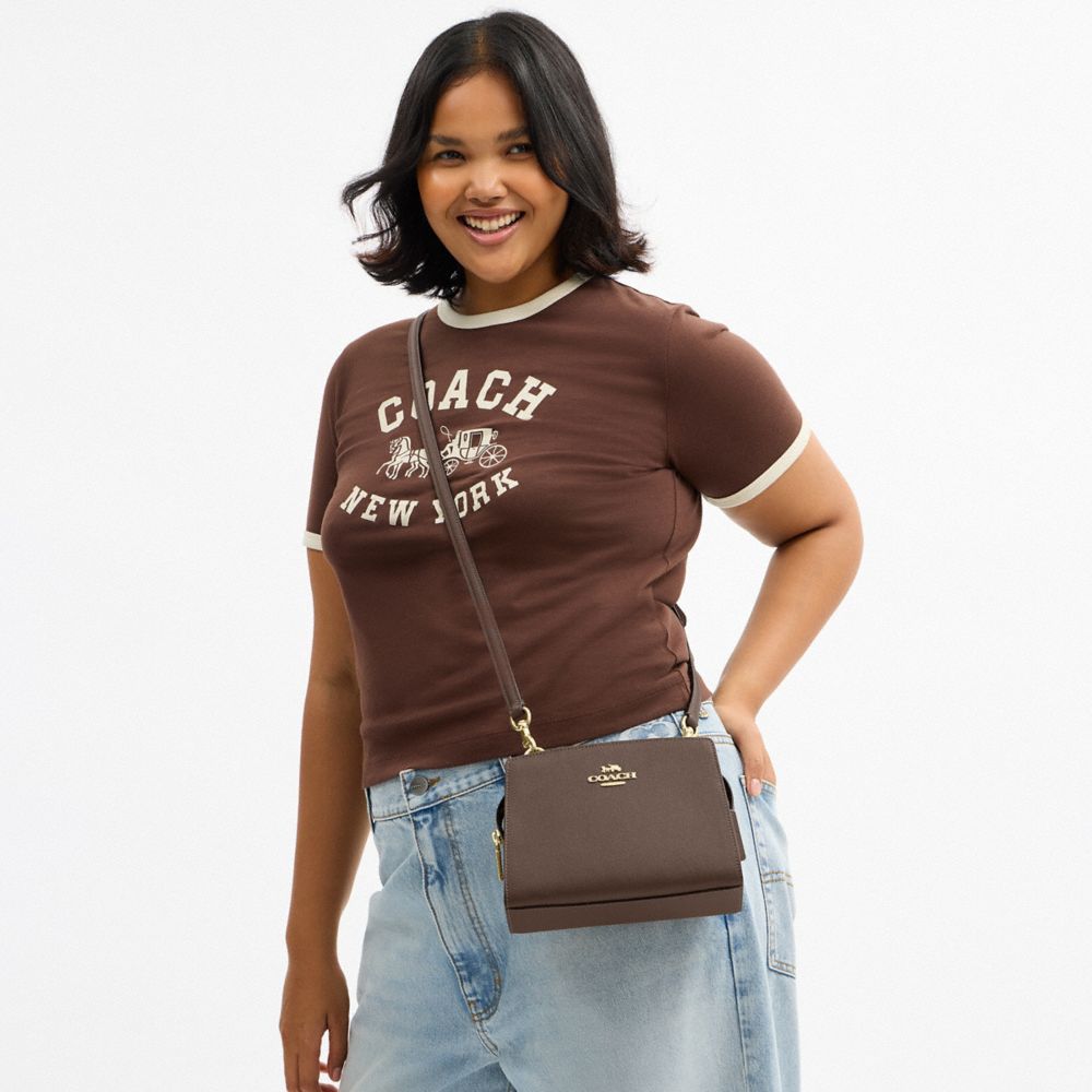 COACH®,Gia Crossbody Bag,Brown