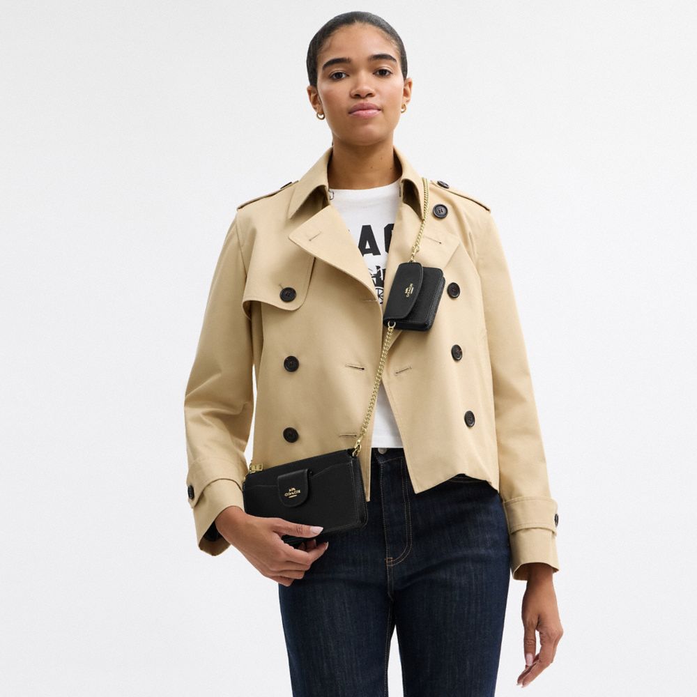 COACH®,Poppy Crossbody Bag,Black