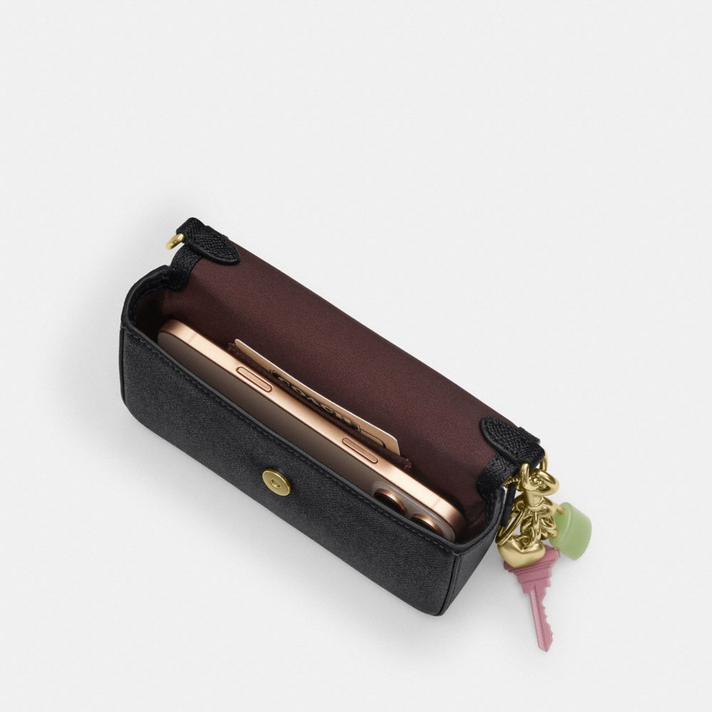 COACH®,Mini Josie Top Handle Bag,,Inside View,Top View