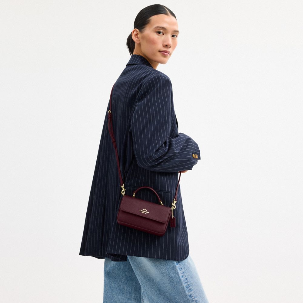 COACH®,MINI SAC À POIGNÉE SUPÉRIEURE JOSIE,Im/Pin Foncé