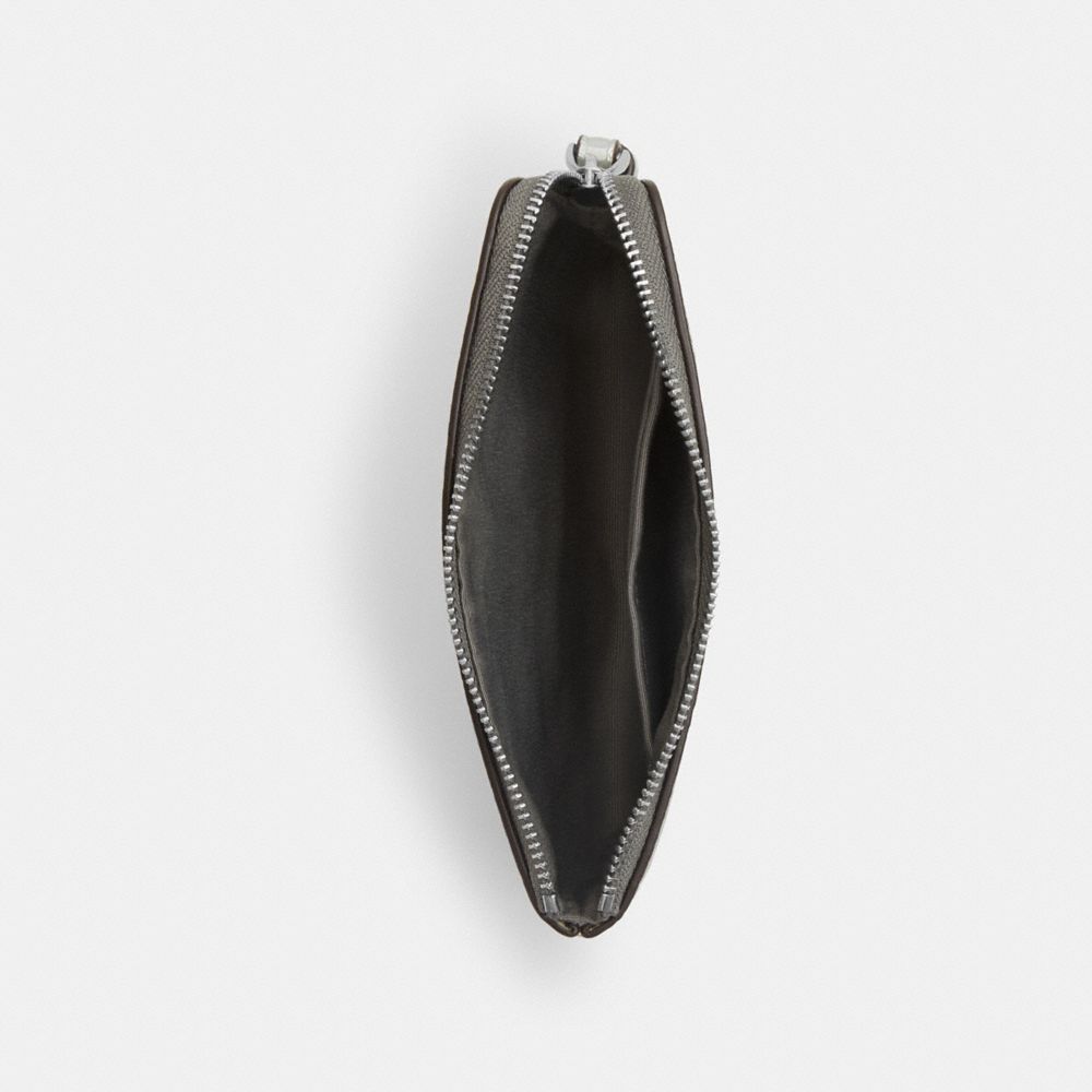 COACH®,Corner Zip Wristlet In Signature Canvas,,Inside View,Top View