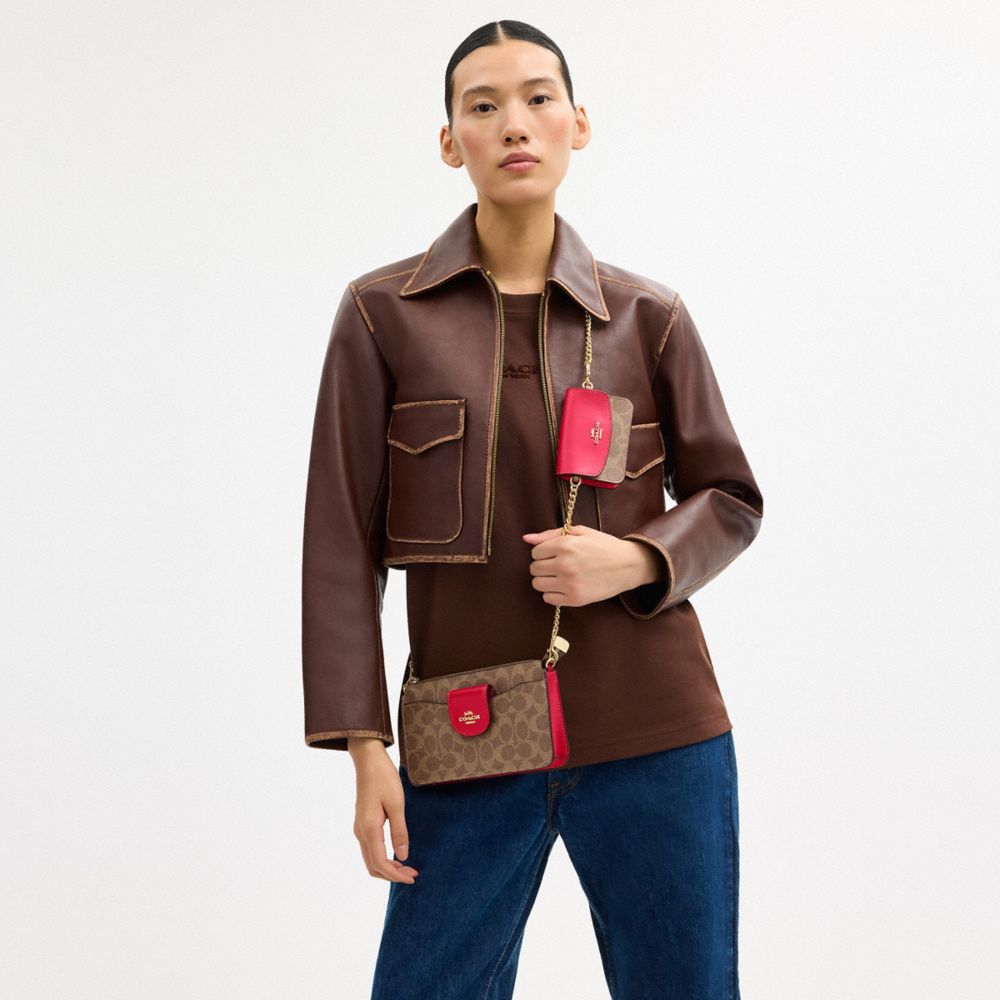 COACH®,Im/Marron Orangé/Carnation