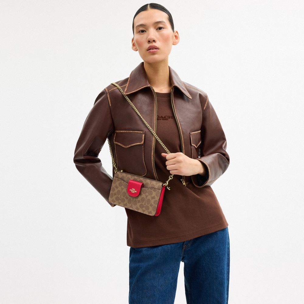 COACH®,Im/Marron Orangé/Carnation,Detail View