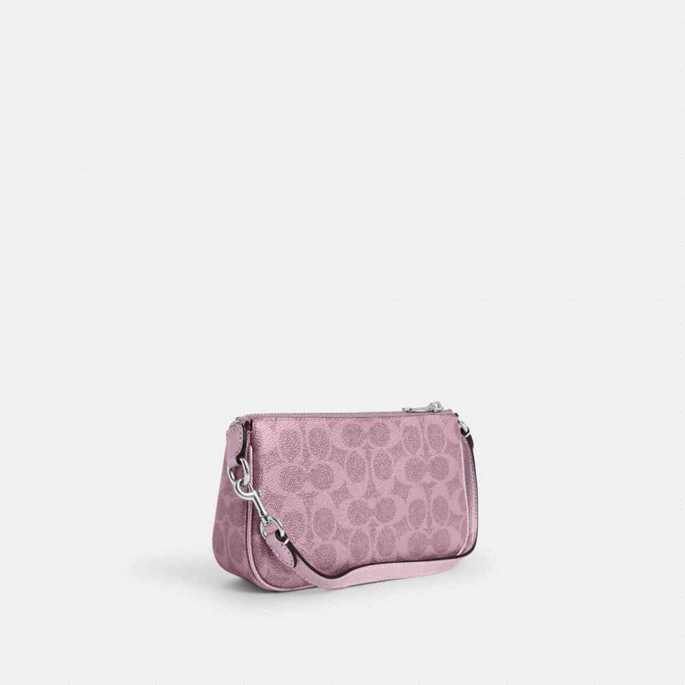 COACH®,Boxed Nolita 19 And Nolita Bag Charm Set In Signature Canvas,Blush,Angle View