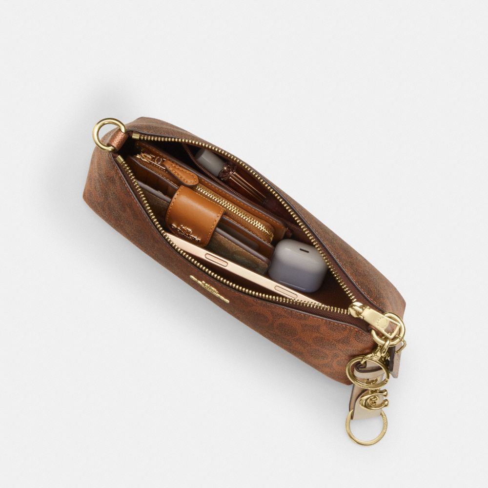 COACH®,Charlotte Shoulder Bag In Signature Canvas,,Inside View,Top View