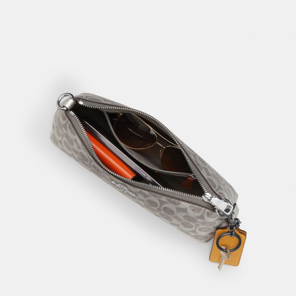 COACH®,Charlotte Shoulder Bag In Signature Canvas,,Inside View,Top View
